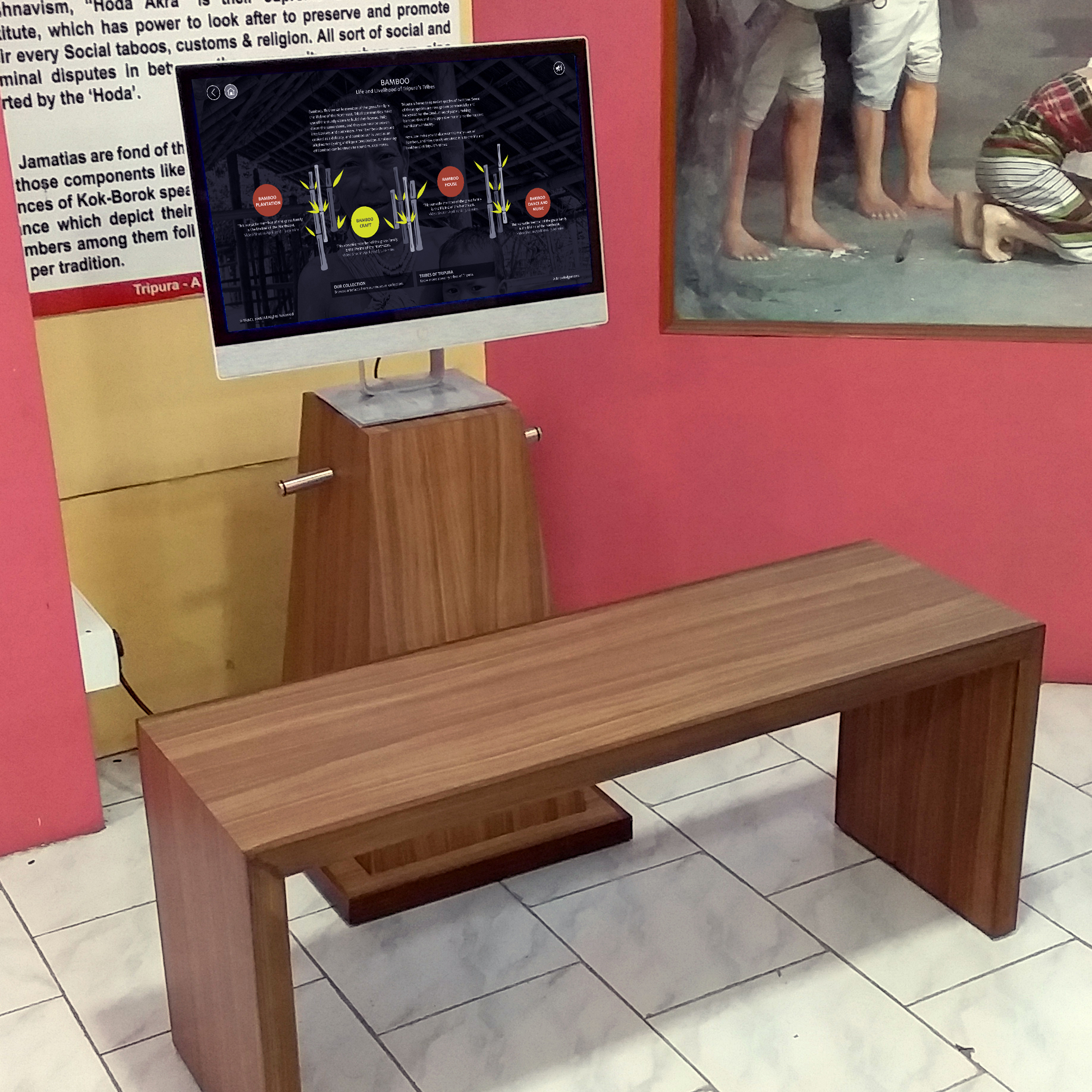 Interactive Kiosk, Tripura State Tribal Museum