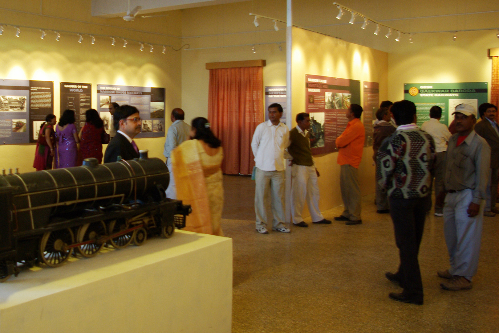 Visitors during the inauguration of Railway Museum, Vadodara